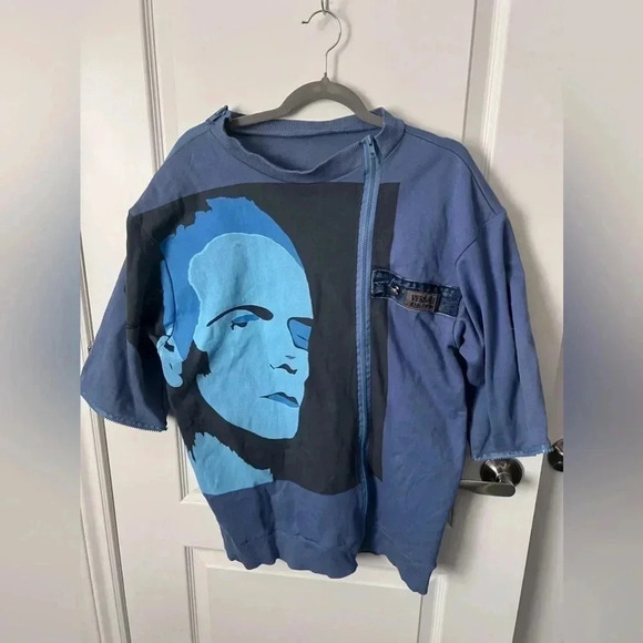 Versace  Jeans Couture | Andy Warhol Collection Zipper Detail Shirt | Size L - Picture 2 of 10